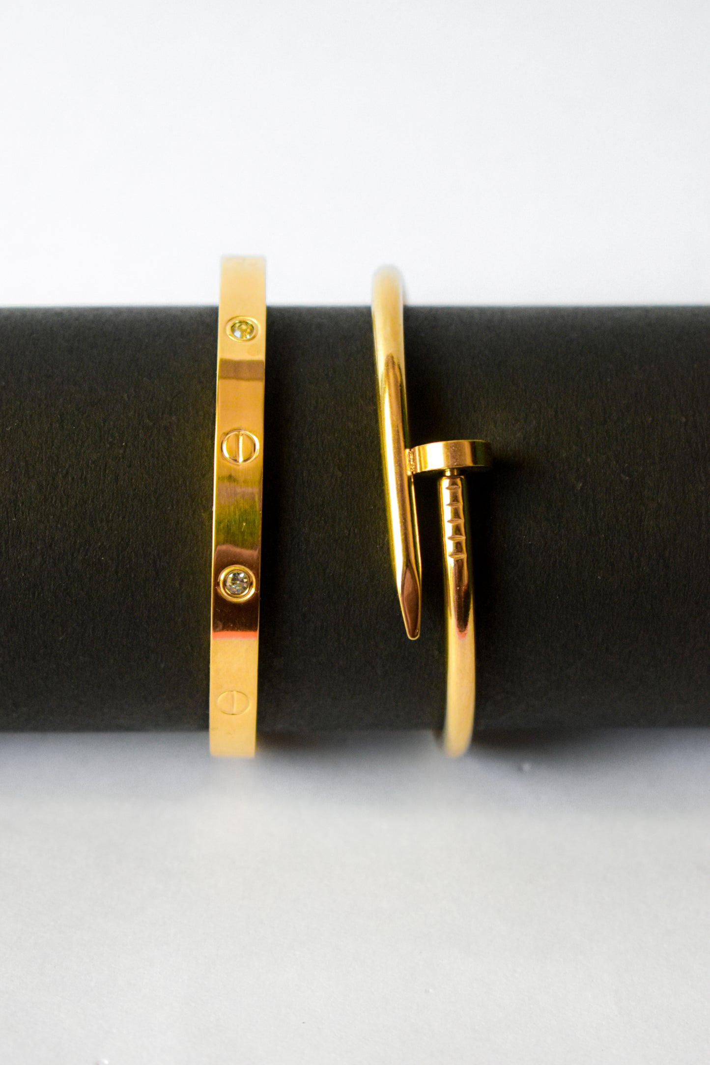 Gold-Plated Bracelet Set – Bold & Elegant