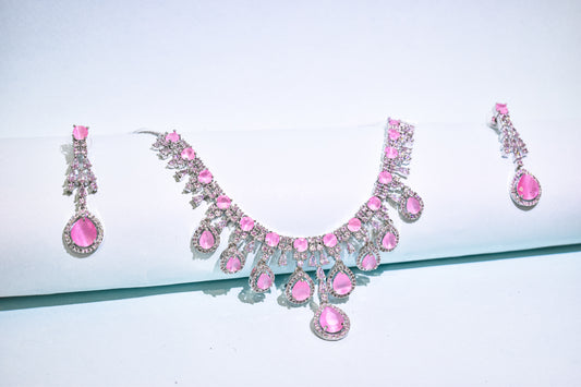 Blush American Diamond Jewelry Set